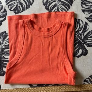 A New Day Orange Tank Top Sleeveless Knit